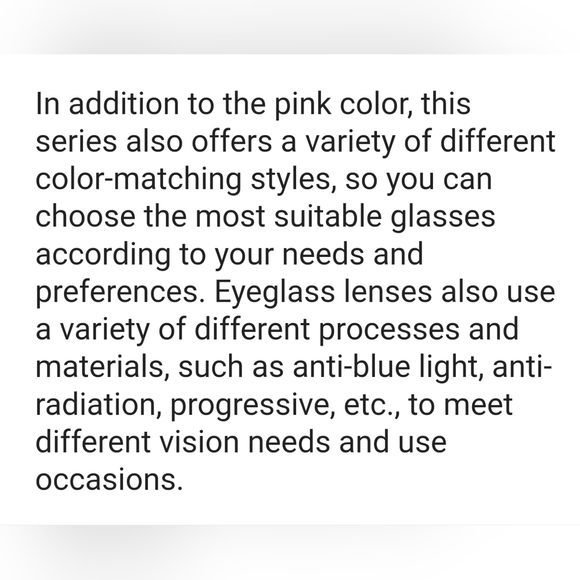 Beautiful Eyeglasses, very fashionable radiant Pink combined with White - Picture 16 of 16